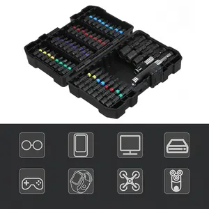 45pcs impact magnetic screwdriver bit set, screwdriver bit set, heavy-duty impact screwdriver bit set，tools and gadgets，screwdriver  set，tools and gadgets for him long hex Quick Connect RV Jack Adapter Set，tools and gadgets for him，mechanic tools