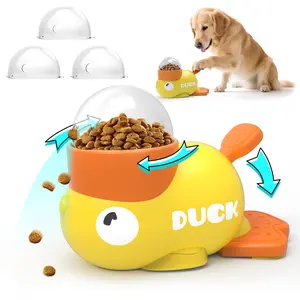 TxfnY Interactive Dog Treat Dispenser, Puzzle Feeder Dog, Duck Pet Feeder for Healthy Eating, Interactive Treat Dispenser Toy for Dogs and Cats Brain Stimulation