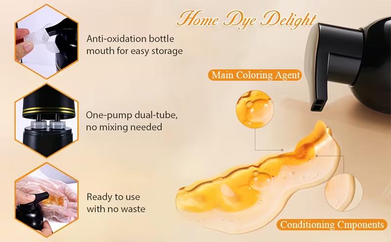 Long-lasting Color Lock 5-in-1 Semi-permanent Wine Red Hair Dye Shampoo Brightens The Shine, Neutralizes Yellowish Tones, And Contains Herbal Ingredients,Wait For 15 Minutes Before Rinsing,It Is Suitable For Hair Dyed In Wine Red And Berry Color