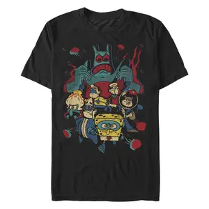 Men's SpongeBob SquarePants Superheroes League T-Shirt