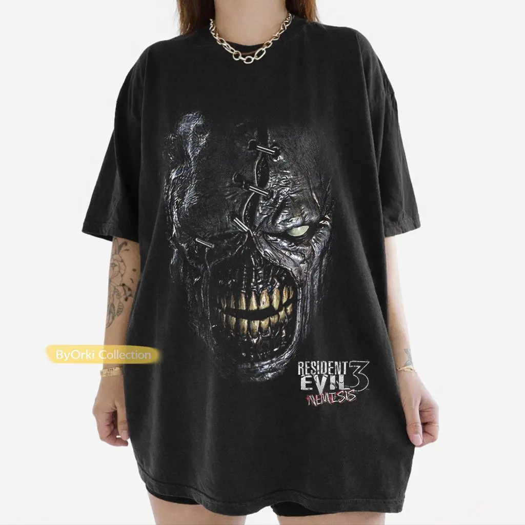 R.Evil T-Shirt, Nemesis Head Shirt, Resident Evil 3 Nemesis Survival Horror Game Tee, Gamer Gift