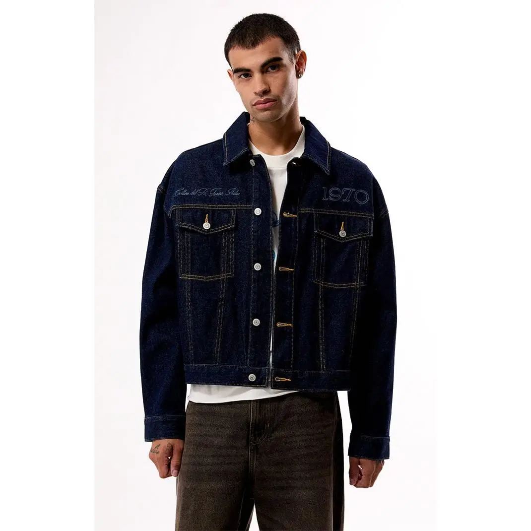 Pacsun Men's Dark Indigo 1970 Jean Jacket
