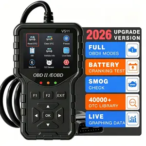 Professional Obd2 Scanner, Automotive Diagnostic Tool, Car Diagnostic Tool, Enhanced Engine Fault Code Reader and Reset Tool, 35,901+ Dtc Codes, for Post-1996 Mode 6/8 Vehicles, No Battery Required