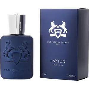 Parfums De Marly Layton Eau de Parfum 2.5 Ounce Men's Woody Aromatic Fragrance with Luxurious Scent and Long Lasting Woody Amber Scent