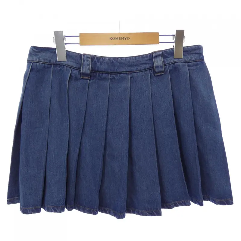 スカート MIU MIU Mini Flare Skirt Miu Miu Denim Mini Skirt | Blue | FARFETCH