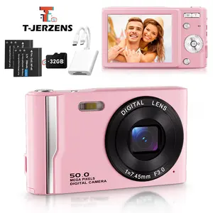 T-JERZENS Digital Camera for Photography ,Vlogging Camera with 32GB SD Card, 2.8-inch Screen, Fill-in Light, Compact Travel Camera for Boy,Girl,Birthday Christmas Valentine's Day Gift