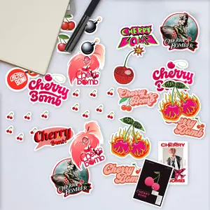 Stickers Pack 20 Pcs Cherry Luggage Skateboard Bomb Colorful  Bottle Vinyl Laptop Aesthetic Waterproof Bumper Bike Car Guitar Water