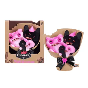 ZURU Fugglers Bouquet - Set of 3 Plushies (Pink & Black)