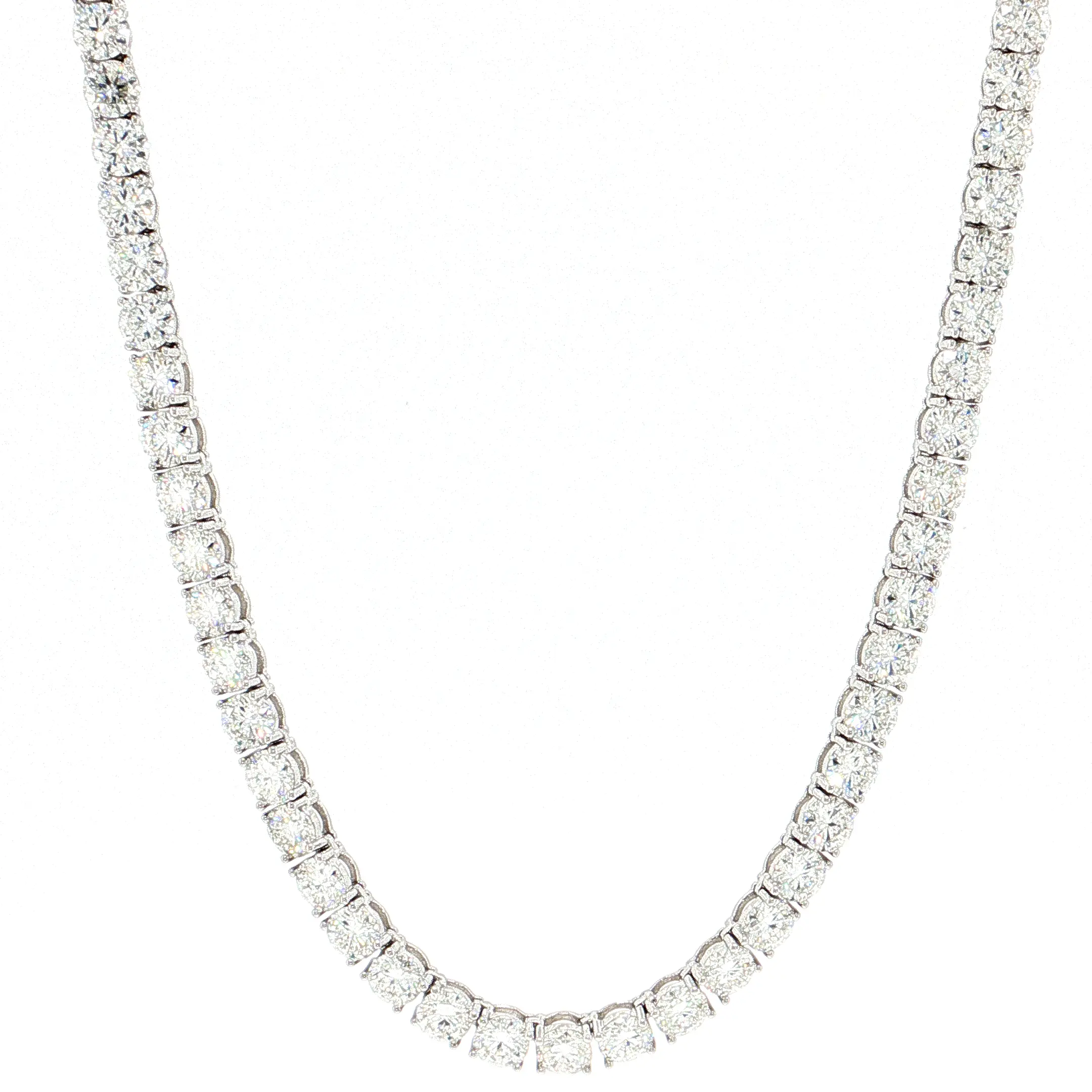 Aurora Statement Tennis Chain – 5mm Moissanite | 925 Sterling Silver