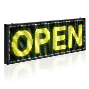 【DealsForYouDays】VEVOR Programmable LED Sign, P10 Full Color Flexible Digital Scrolling Panel, DIY Custom Text Pattern GIF Display Board, Bluetooth APP Control Message Shop Sign for Store Business Advertising, 40x14 in