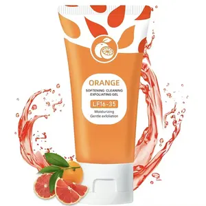 Orange Scented Exfoliator Clear Gel LF16-35 Gentle Exfoliation for Face & Body Deep Cleansing Nourishing Moisturizing Anti Dandruff Suitable for All Skin Types
