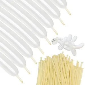 50/100 Matte Transparent Long Balloons, Animal Shape Latex Balloons for Kids Party Decorations, Arch Decoration, Magic Shapes, Wedding Supplies, Animal Shaped