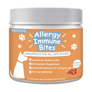 Dog Allergy Relief Chews – Chicken Flavor – Itchy Skin & Paw Licking Support, Probiotics for Seasonal and Environmental Allergies, Hot Spot and Itch Relief Supplement