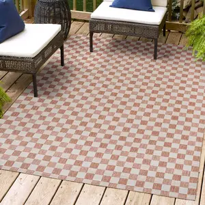 JONATHAN Y Aimee Traditional Cottage Checkerboard Indoor/Outdoor Area Rug; for Living Room, Kitchen, Bedroom, Dining Room, Patio, Porch, Backyard