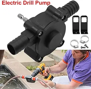 Drill Pump for Water, Fluid Transfer Pump, Electric Drill Powered Water Pump Water Transfer Pump Portable Small Water Pump to Remove Water, Oil, Fluid Diesel, Kerosene