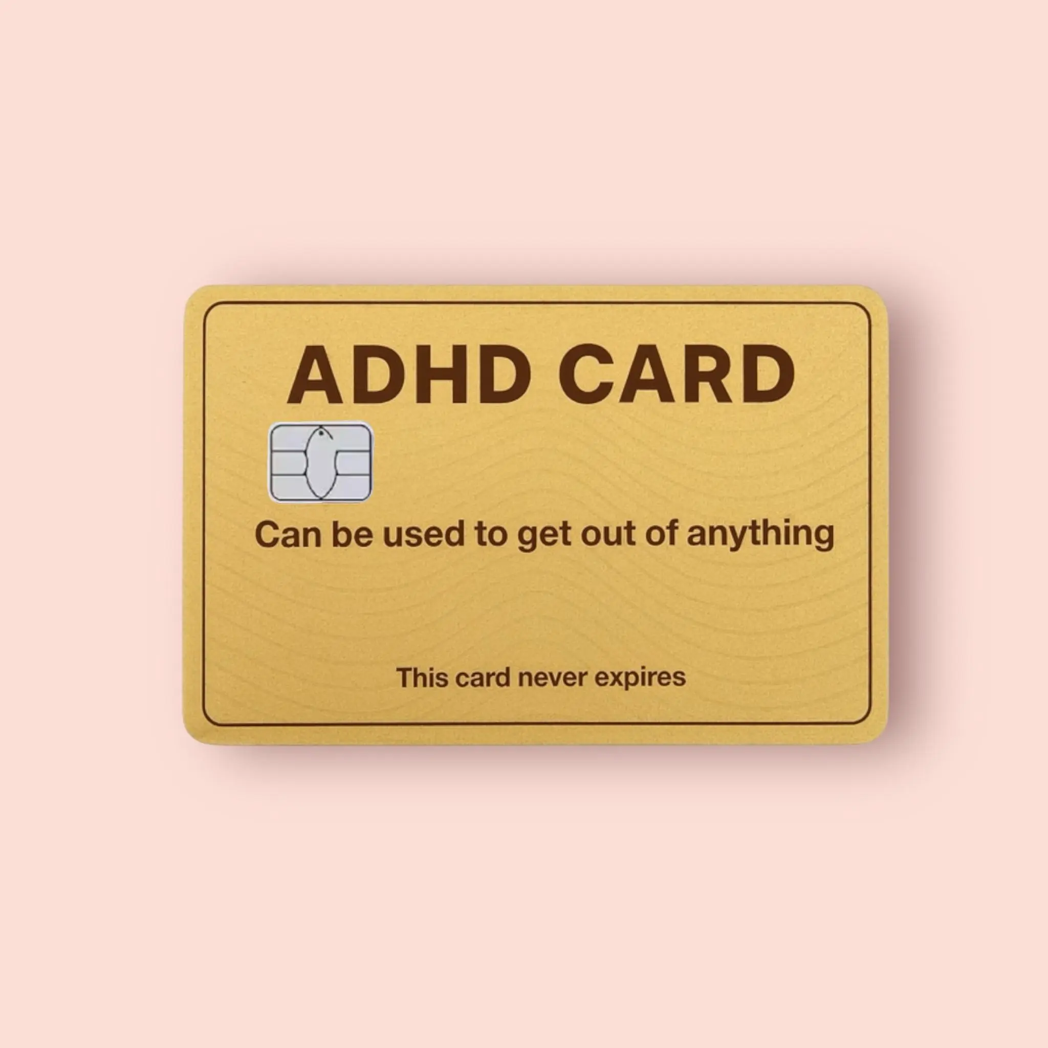 ADHD Card Holographic Credit Card Sticker Debit Skin Decal Cover Waterproof Vinyl Easy To Apply