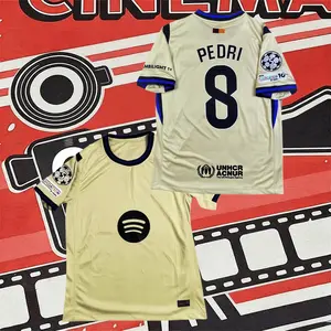 2025 2026 Away Pedri 8 Short Sleeve Soccer Jersey