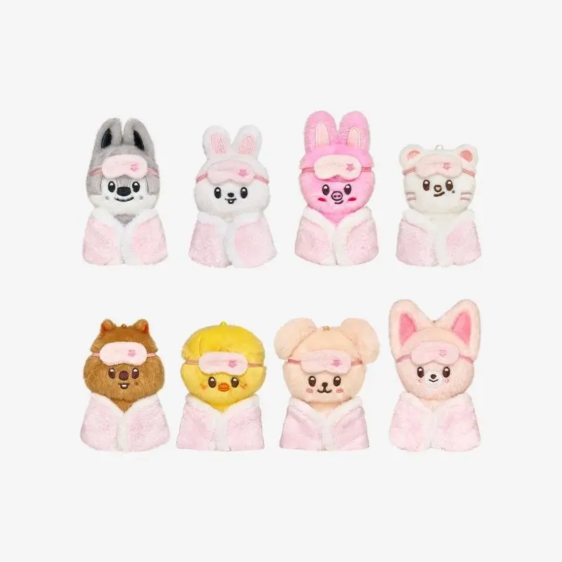 Stray Kids SKZOO Plush 10cm Keychain Bag Charm 6th Fanmeeting Official Wolf Chan Leebit 8 Ver