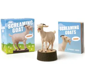 The Screaming Goat (Book & Figure) (RP Minis) -- Paperback with Mini Illustrated Pocket Guide 48 Pages Dorm Humor Unique Laughter Facts Guide