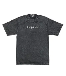 Unisex Free Palestine Mineral Wash T Shirt
