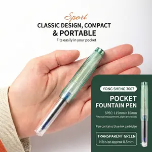 PAILI007 Fully transparent colored pen, as compact as a lipstick, easy to carry