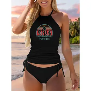 Arizona Retro Desert Sunset 80s Style Two Piece Swimsuit