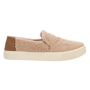 TOMS Womens Sunset Faux Shearling Slip On Sneakers Shoes Casual - Brown