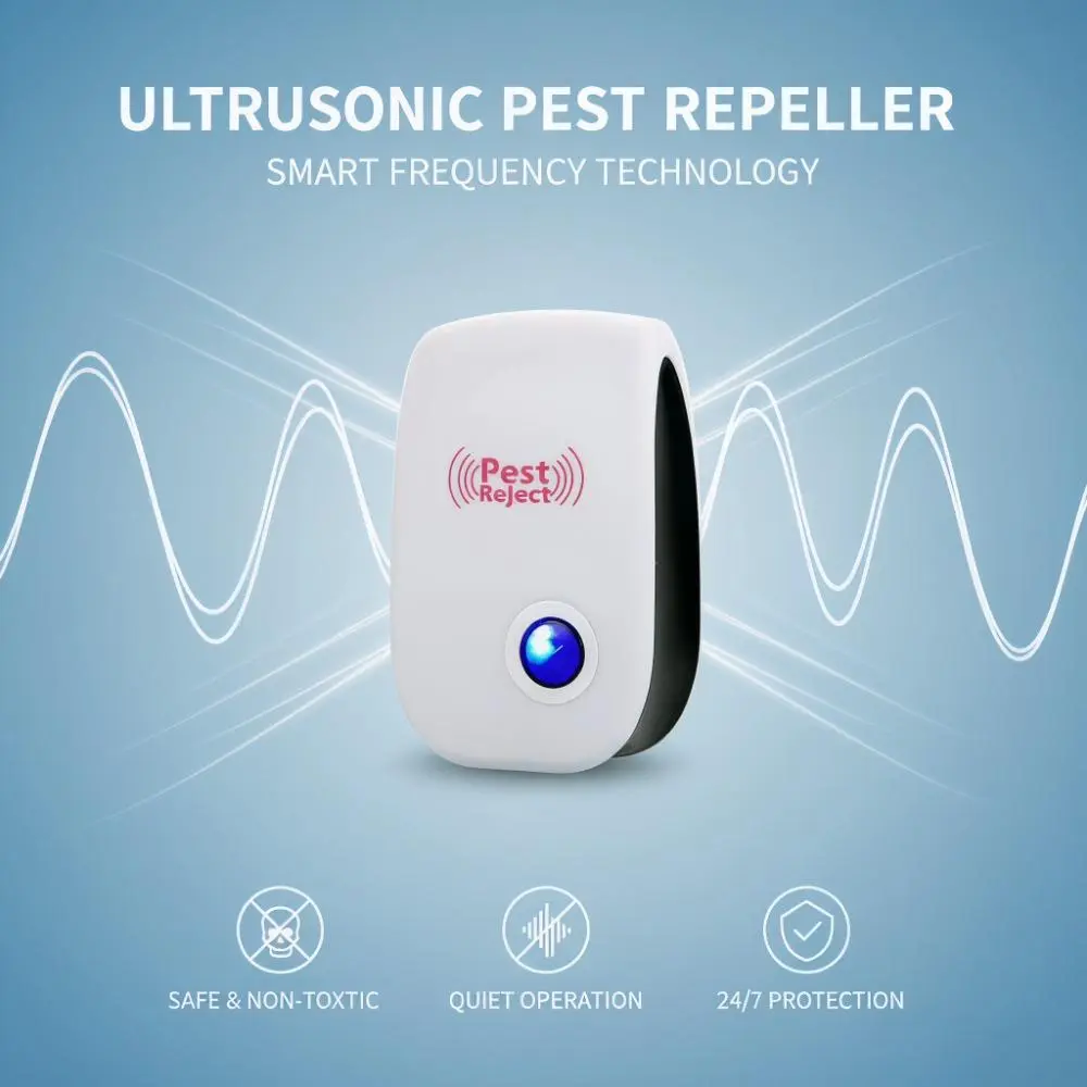 Ultrasonic mosquito repellent and mouse repellent artifact high-power mosquito and mouse nemesis night light