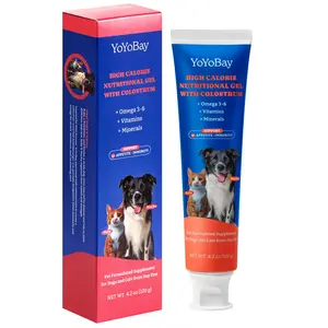 Colostrum Gel for Cats, YoYoBay Bovine Colostrum Nutritional Gel for Dogs & Cats, Immune Support, Support Appetite, Skin Care, Weight Gainer, High Calorie Supplement for Dogs and Cats, Daily Recovery Supplies