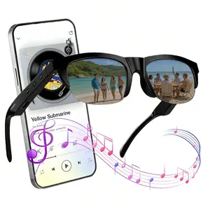 Smart Wireless Bluetooth Sunglasses, Athletic Headphone Sunglasses Audio Eyewear, Polarized UV Protection Sunglasses for Music and Calls, Multifunctional Audio Sunglasses