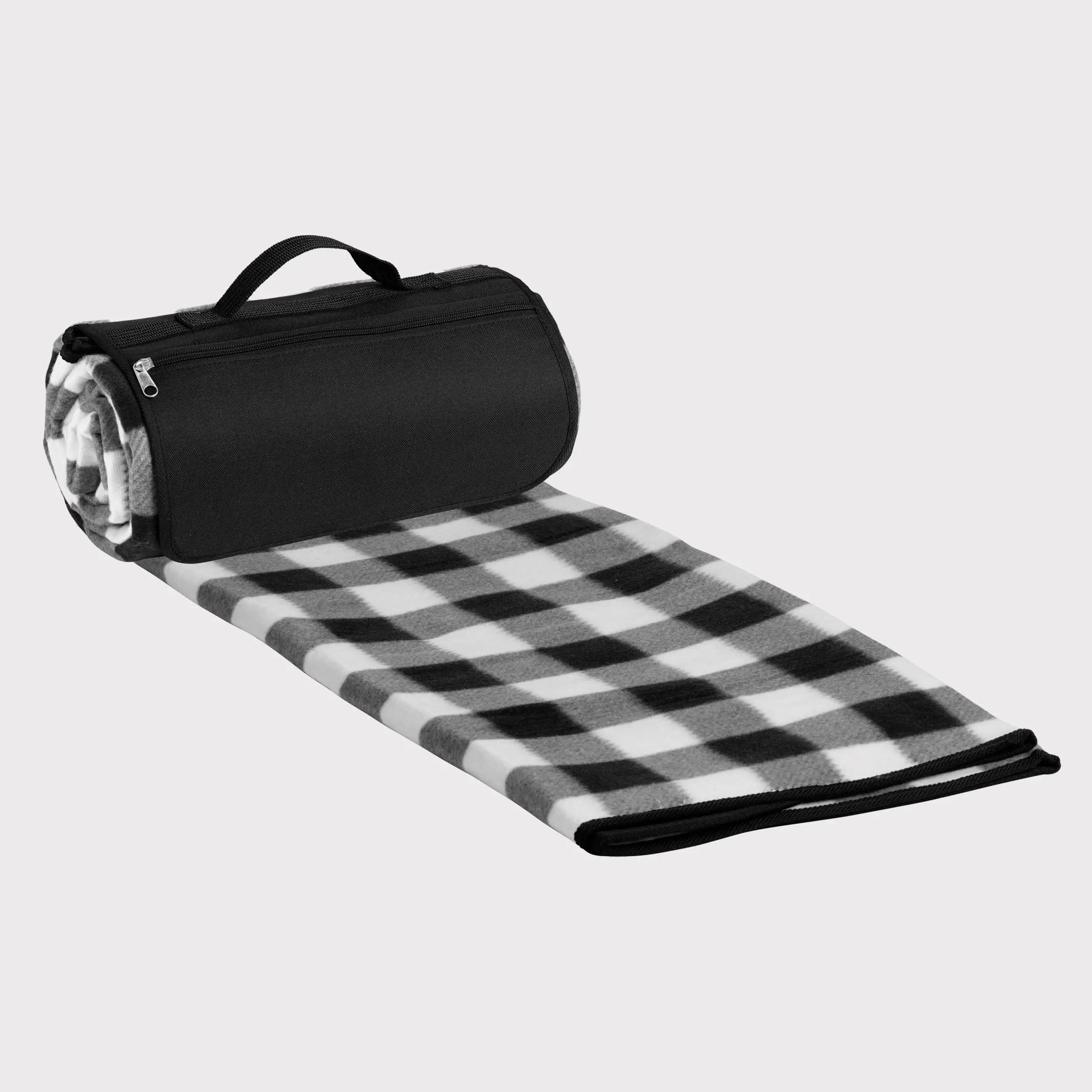 Stadium Blanket - Black & White Checker