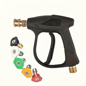 High Pressure Car Washer, Car Wash Sprayer with 5 Counts 3000 PSI Quick Connect Nozzle (1 Set), Compatible with M22-14 Hose Adapter, Suitable for Car Washing & Garden Watering