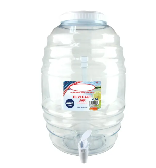 5 Gallon Vitrolero White Beverage Dispenser - Perfect for Home and Office Use - Drinkware, Jugs Serving
