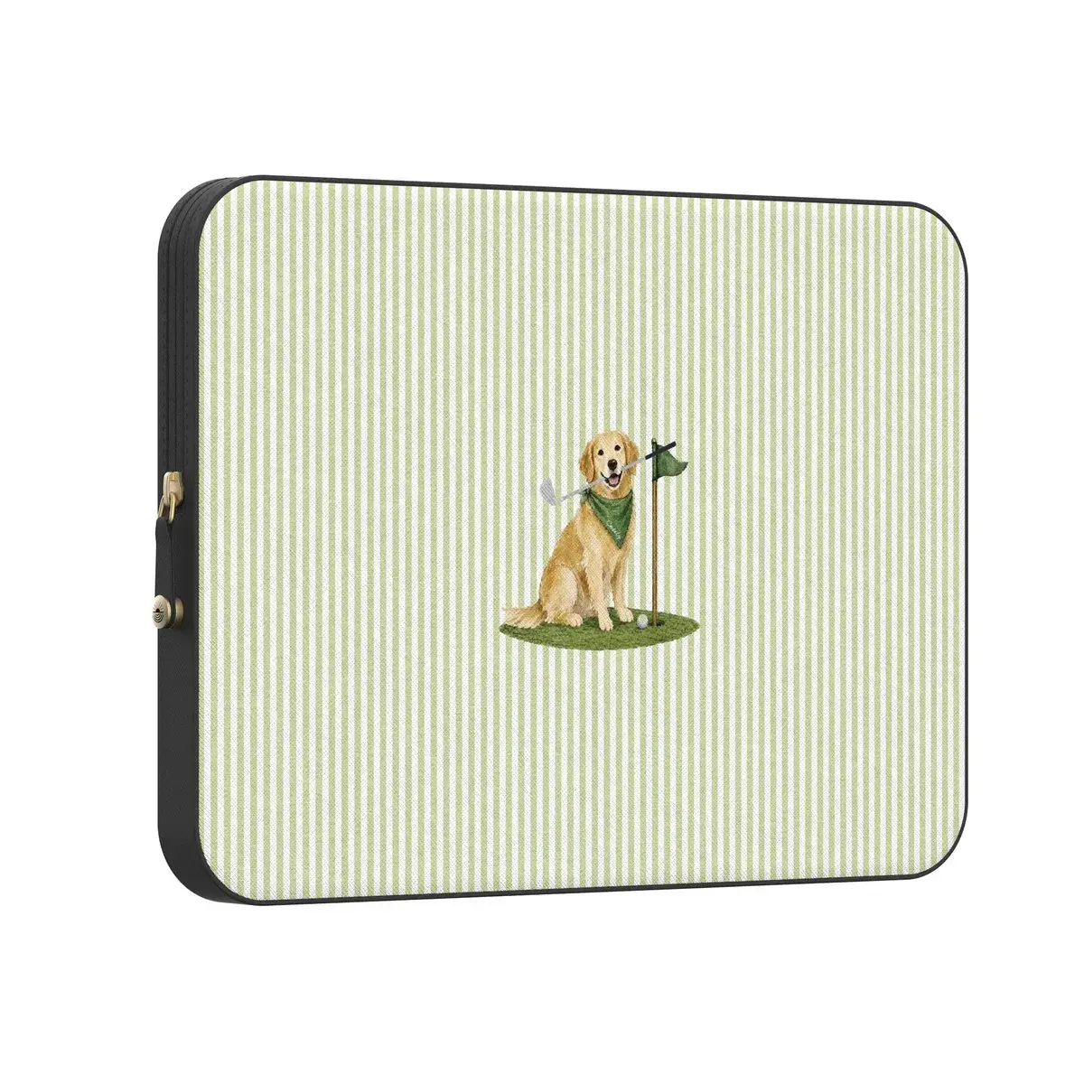 Casely PU Leather MacBook Laptop Sleeve Case - Clubhouse, Golf Theme, Country Club Elegance, Everyday Carry, Golden on the Green