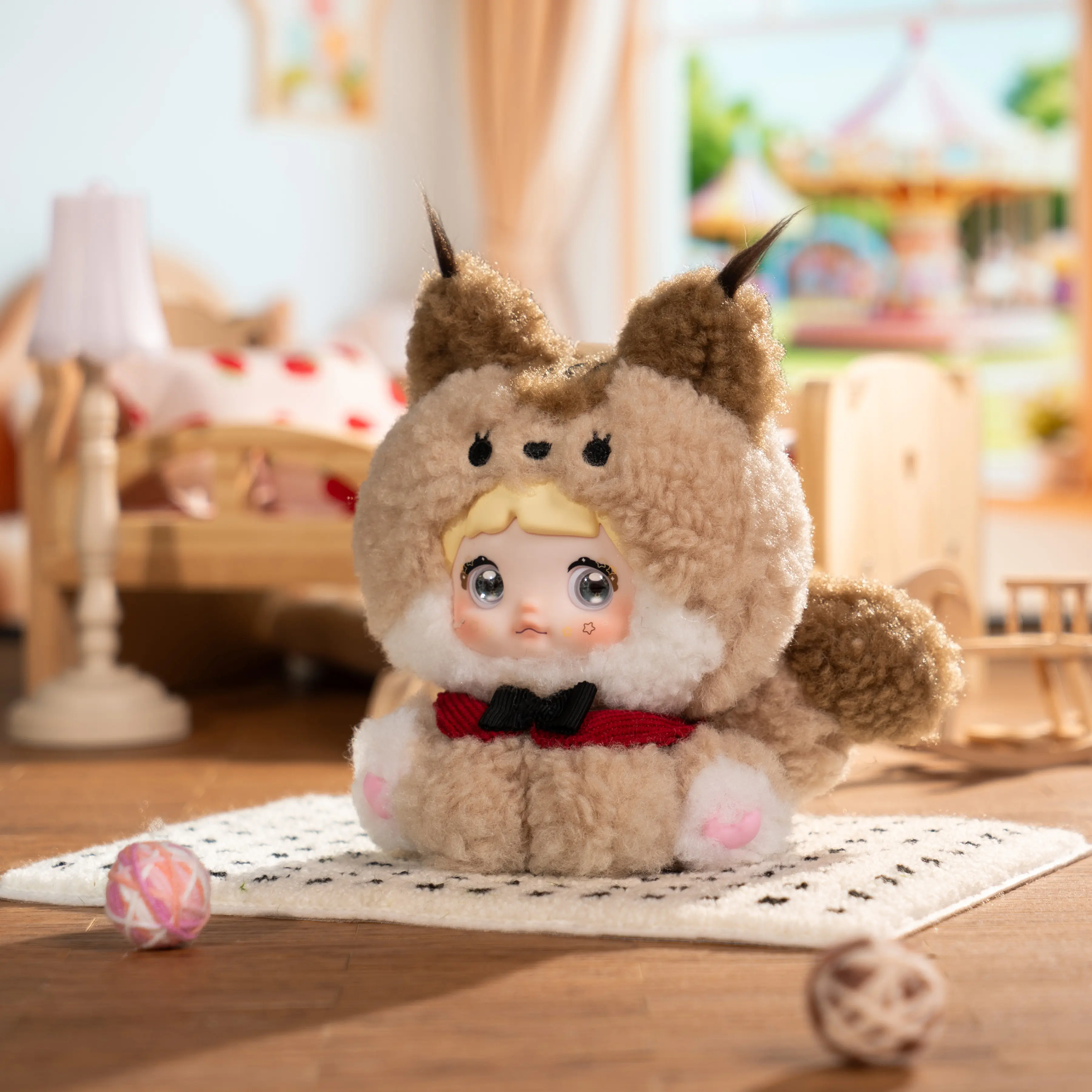 TOPTOY】Nommi Sitting Zoo Series Plush Blind Box, Cute Figures