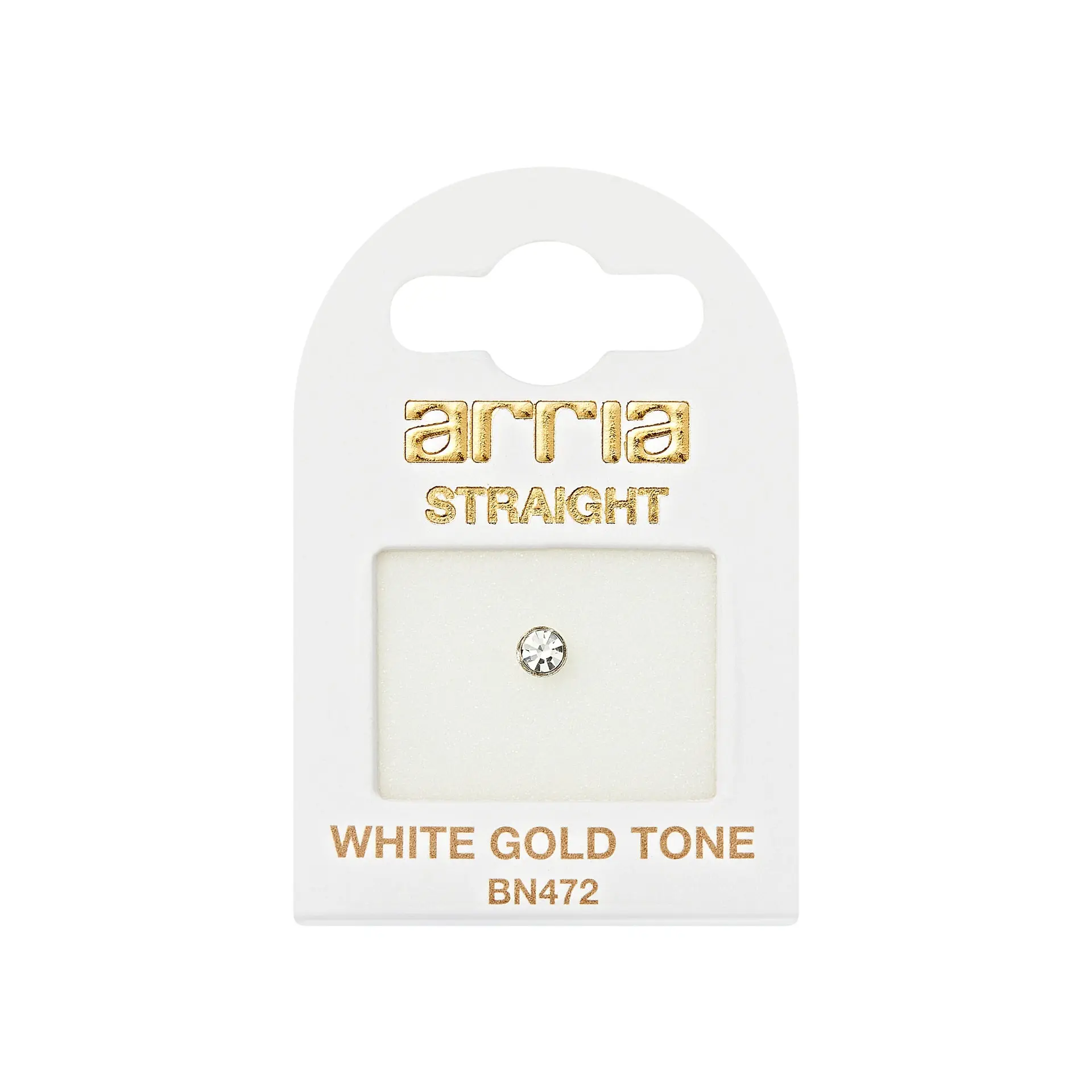 ARRIA BY KISS BN472 W.G NOSE STRAIGHT STONE 3.0MM