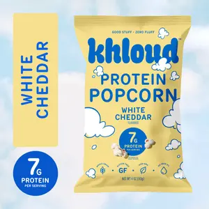 White Cheddar Protein Popcorn Snack - 7g Protein Per Serving, Khloe Kardashian's Popcorn