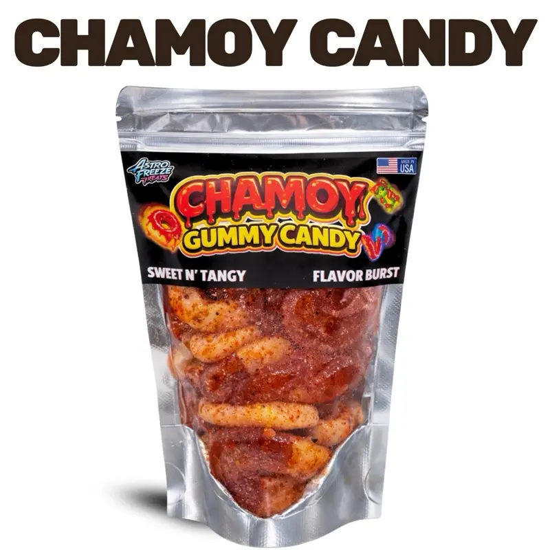 Chamoy Snacks - Sweet n' Tangy Chewy Snack- Astro Freeze Treats - Fruity Tajin Chili Lime Seasoning Spicy