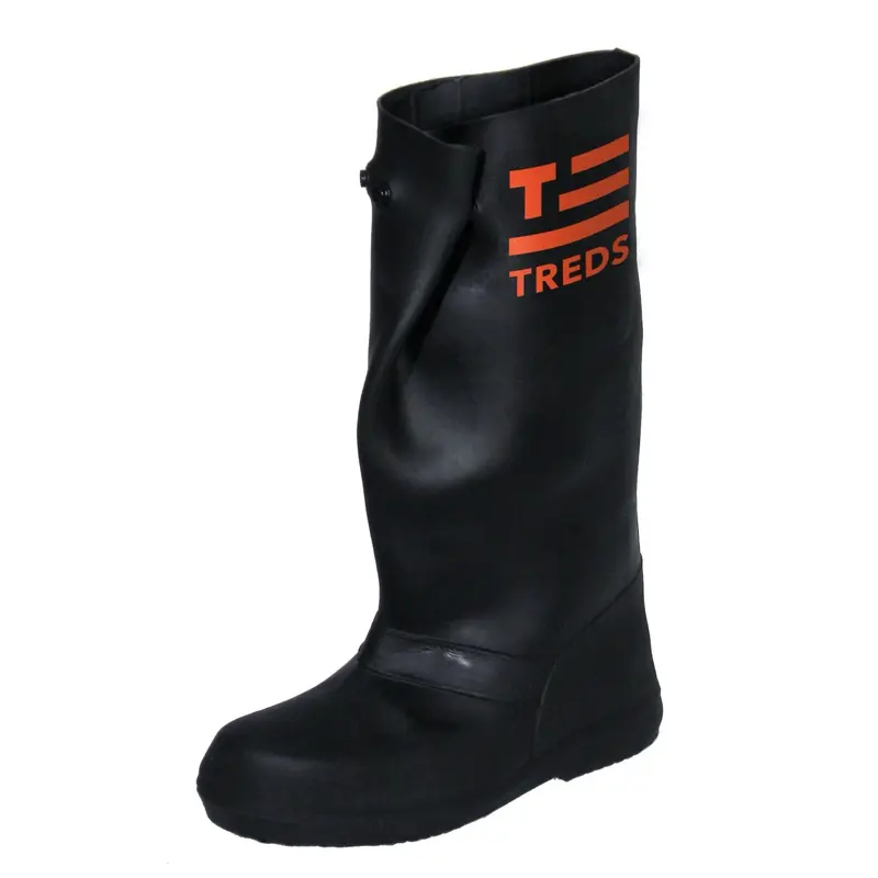 TREDS 17852 Large 17" Rubber Concrete Boot Overboot Medium-Black Durable Waterproof Construction