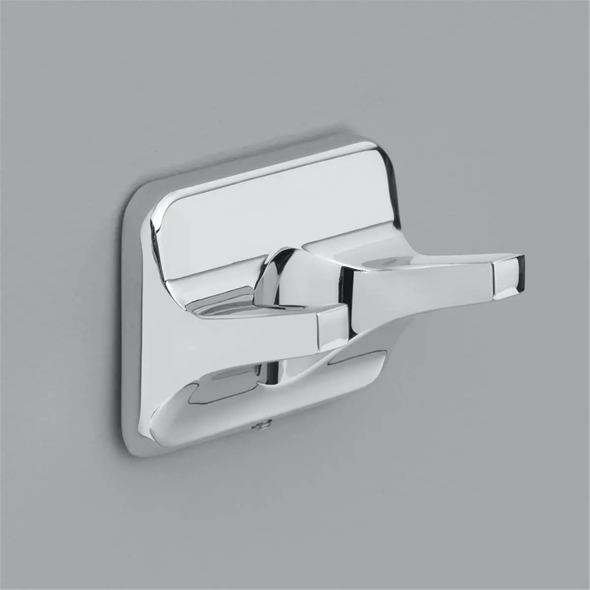 212 MAIN Oak Brook 4003563 Chrome Finish Double Robe Hook - Wall Mount Hook Holder, Metallic Bathroom Organizing Accessories for Traditional Indoor Use, Chrome Finish Towel Hooks
