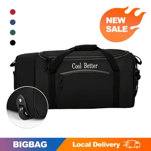 70L Foldable Hospital Duffle Bag with Wheels, Lightweight Expandable Spinner for Moms, Travel Essentials with Wet Pocket & Double Straps, Stylish Multifunctional Portable Storage Bag under these at