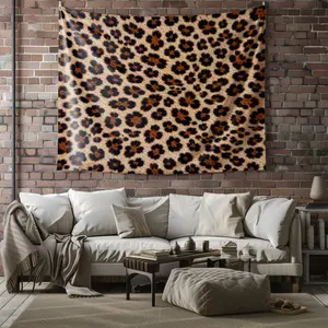 Classic Leopard Print Luxury Vintage Bohemian Decor Tapestry, Photo Booth & Party Backdrop, Multi-Functional Wall Hanging for Clutter & Switch Cover, Ideal Housewarming Birthday Christmas Gift