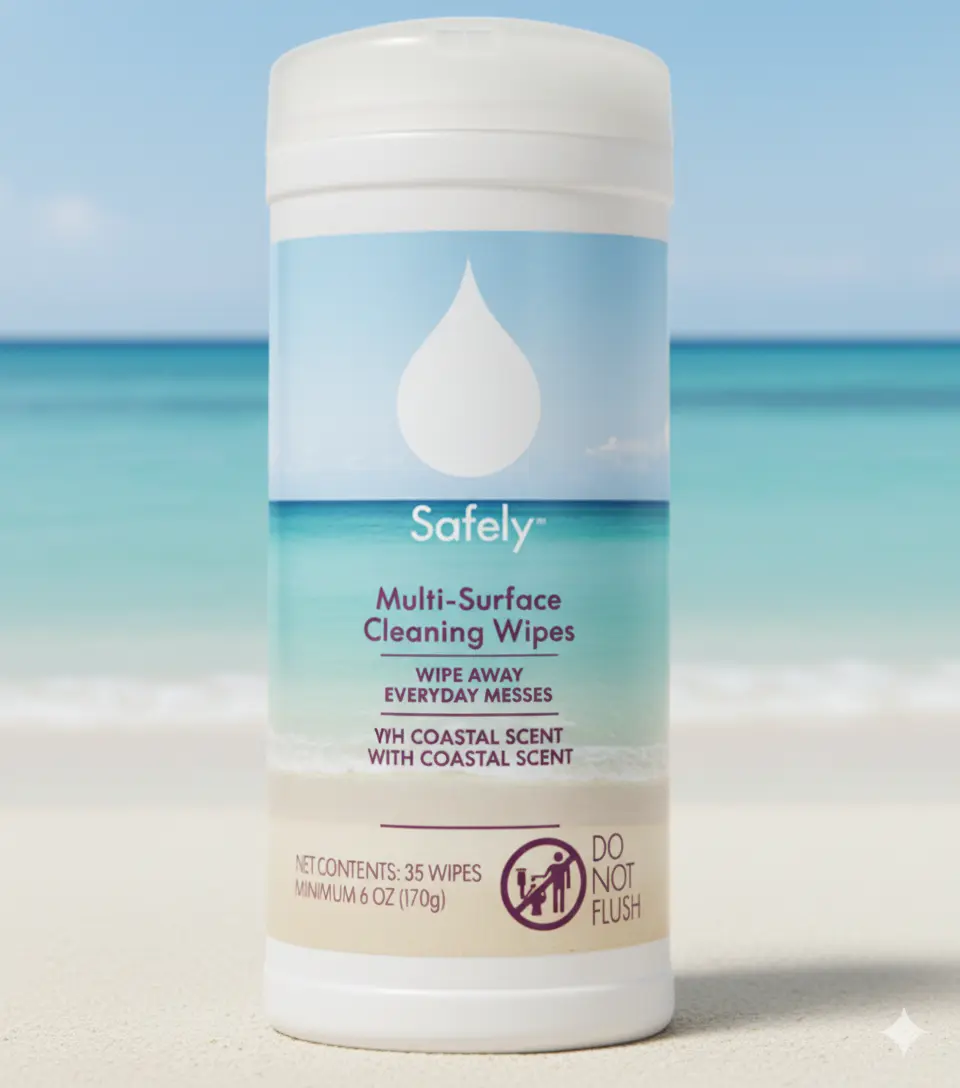 All Purpose Cleaning Wipes - Safely Coast Scent