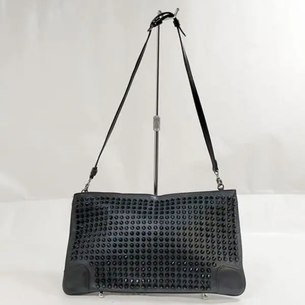 Pre-owned christian louboutin Other Shoulder Bag Black Leather 12668295623/888457