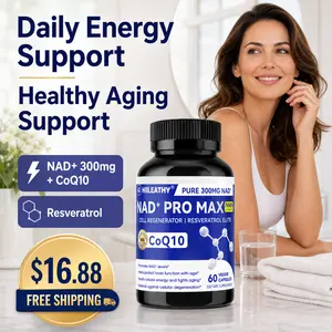 HIILEATHY NAD+ PRO MAX – Premium NAD+, CoQ10 & Resveratrol Blend | Women’s Daily Wellness & Vitality Support