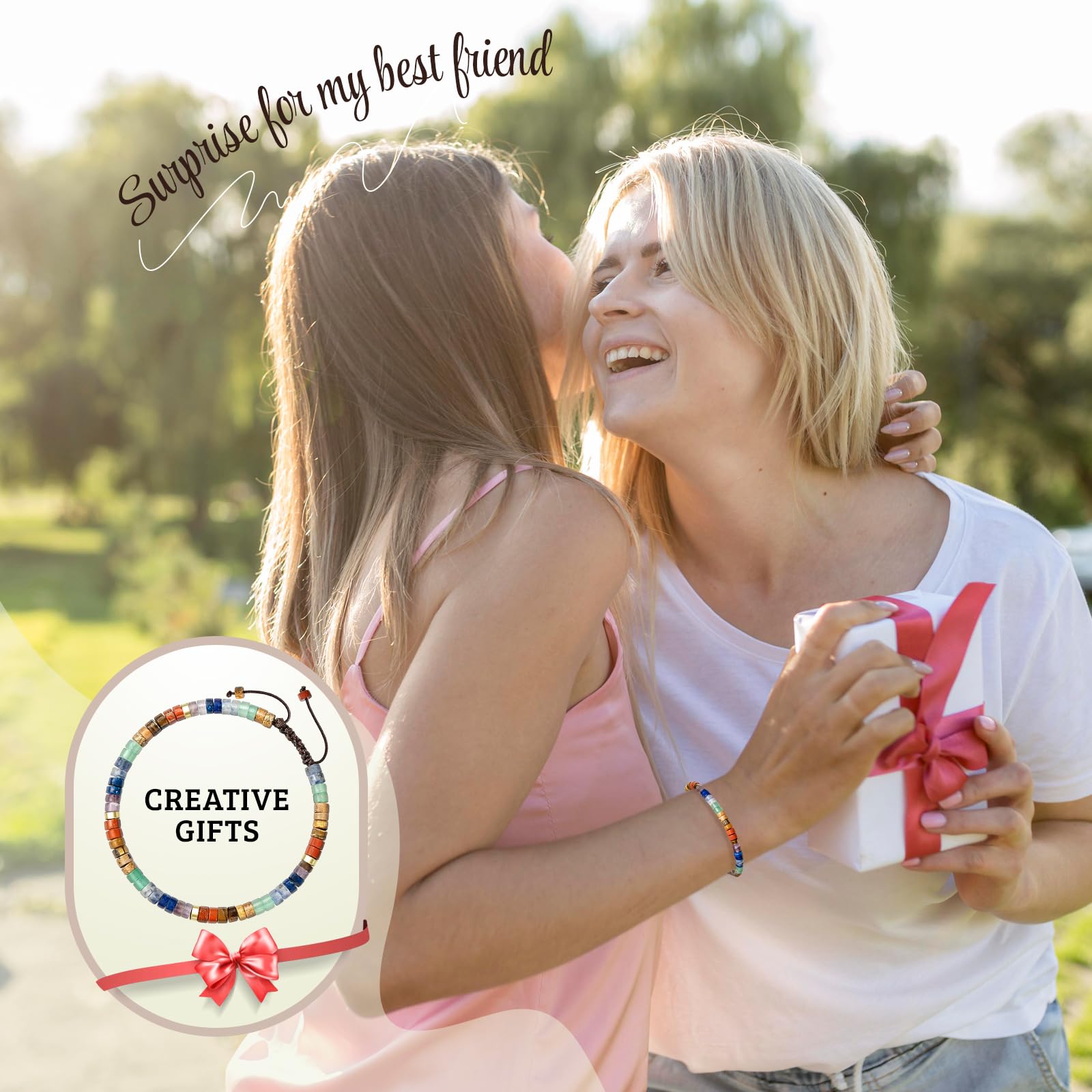 "I Am Enough" Self-Love Bracelet Empowerment Crystal Jewelry for Women's Confidence Birthday Gift Daily Motivation Manifestation Stone Amulet