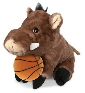 DOLLIBU Realistic Polyester Wild Boar Plush Toy - Toddler-Safe, Fluffy Stuffed Animal for Kids, Ideal as Plush Stuffed Toys Gift, Fluffy Stuffed Toys