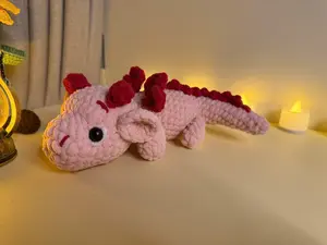Cute Handmade Heart Dragon Plush ️| Crochet Amigurumi Dragon, Meaningful Gift for Someone You Love