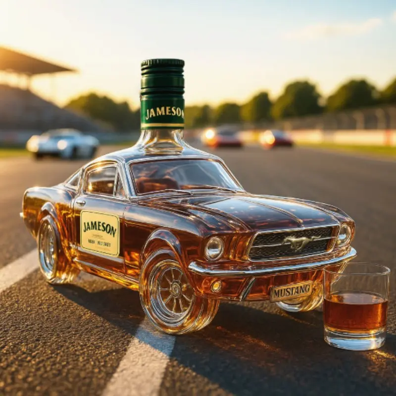 Mustang Shaped Decanter, Unique Design Wine Bottle Holder, Perfect Gift for Car Enthusiasts & Collectors, Durable Material, Home Bar Accessories, Barware
