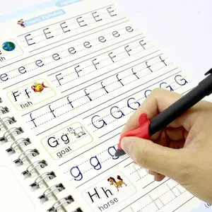 Magic Practice Writing Pad for Kids, Reusable Erasable Calligraphy Book, Tracing Preschool Books, Kindergarten Children English Version, Learning Materials, Free Wipe Clean